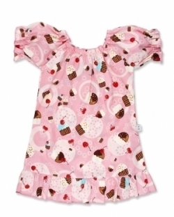 Vintage Kid - Pink Cupcakes Mini Party Dress
