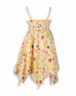 Vintage Kid - Yellow Paper Doll Hankie Dress