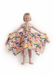 Vintage Kid - Pink Zoo Hankie Dress
