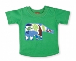 Vintage Kid - Green Elephant T shirt