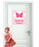 Bosco Bear - Door Sign Butterfly Haven