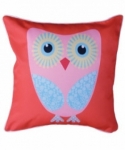 Bosco Bear - Pink and Blue Owl Cushion 34 x 34cm