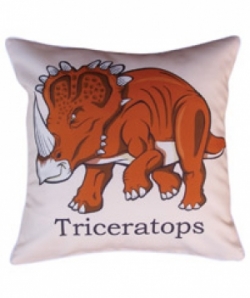 Bosco Bear - Dinosaurs Triceratops cushion 34x34cm