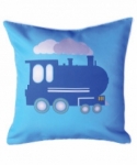 Bosco Bear - Steam Train Cushion 45 x 45cm