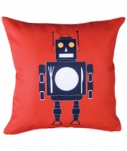 Bosco Bear - Black Robot Cushion 45 x 45cm
