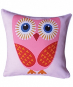 Bosco Bear - Orange Wing Owl Cushion 45x45cm