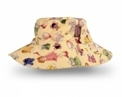 Vintage Kid - Paper Doll hat in yellow