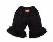 Vintage Kid - Black Long Ruffle Pants