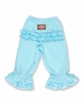 Vintage Kid - Light Blue Long Ruffle Pants