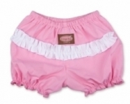 Vintage Kid - Ruffle Pants in light pink with white ruffle