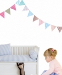 Bosco Bear - Wall Stickers Bunting 12 Pack