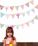 Bosco Bear - Wall Stickers Bunting Wall Decals 26 Pack 